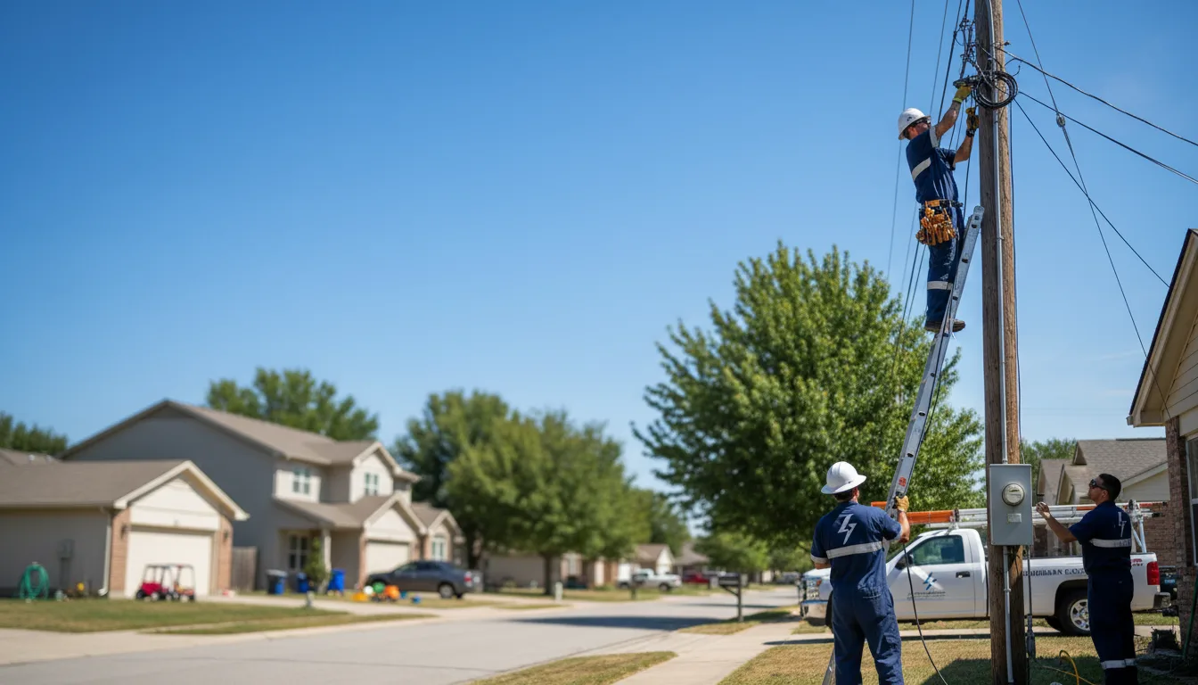 Residential electrician providing installation services in Stoy, IL